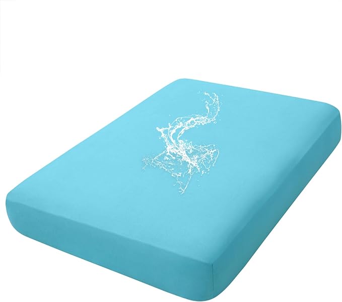 hyha Waterproof Couch Cushion Covers, Stretch Sofa Couch Seat Slipcover for Dog Washable, Non-Slip Waterproof Outdoor Cushion Covers for Patio Furniture Replacement (1 Piece for Medium, Peacock Blue)-Ruum Studio Home