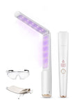 UV Light Sanitizer Wand, Portable UVC Light Disinfector Lamp Chargable Foldable UV Wand for Home Hotel Travel with 20 UV-C LED Beads-Ruum Studio Home
