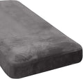 H.VERSAILTEX Velvet Stretch Individual Chaise Cover Sectional Couch Covers for L Shaped Sofa Both Left/Right Furniture Protector Seat Cushion Sofa Cover (1 Piece Chaise Cover, Grey)-Ruum Studio Home