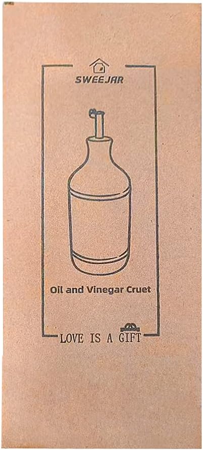 Sweejar Ceramic Olive Oil Dispenser Bottle, Opaque Oil Cruet Protects Oil to Reduce Oxidation, Suitable for Storage Oil, Vinegar, Coffee Syrups & Other Liquids, Pack of 1, 15.5 Fl Oz (Black)-Ruum Studio Home