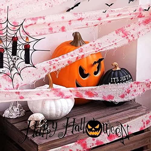 Wholelovein Halloween Creepy Bloody Cloth 800 inch Scary Blood Gauze Bandages Decorations-Ruum Studio Home