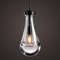Raindrop Pendant Lights, Modern Black Pendant Lights for Kitchen Island, Dining Room Light Fixture Raindrop Chandelier, Chandelier for Living Room Hallway, Including The Bulb-Ruum Studio Home