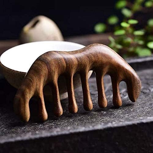 Massage Wooden Comb,Wood Wide Tooth Hair Comb, Scraping Scalp Massage,Handheld No Static Head Tool,1 Pieces.-Ruum Studio Home