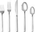 Fortessa Arezzo 18/10 Stainless Steel Flatware, 40 Piece Place Setting (Service for 8), Silver-Ruum Studio Home