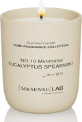M&SENSE Natural Soy Candle| Eucalyptus Spearmint | 5.3 oz | Minimalist Scented Candle for Relaxation, Gifting, Home Décor | for Bedroom, Office, Party Small-Ruum Studio Home