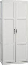 Sauder Select Storage Cabinet/ Pantry cabinets, White finish-Ruum Studio Home