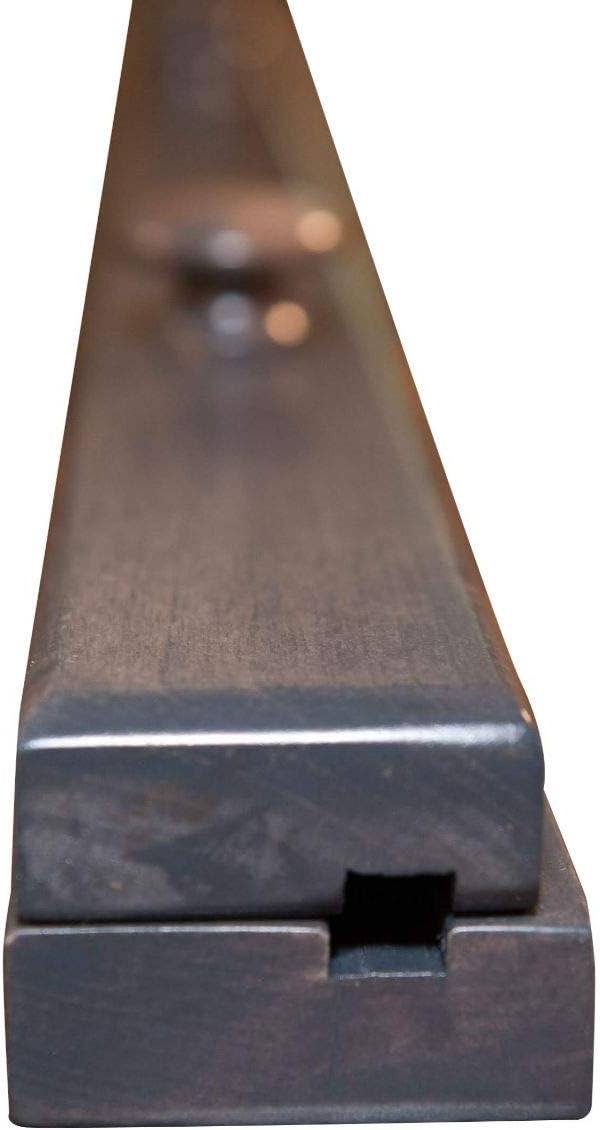 RRD Amish Made Quilt Rack Wall Mount - Rustic Tapestry Hangers for Rugs, Tapestries & Quilts - Maple Wood, Antique Slate Stain, 42'-Ruum Studio Home