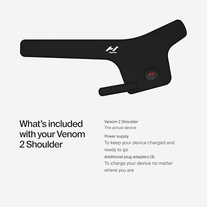 Hyperice Venom 2 - Advanced Heat + Vibration Wrap (Left Shoulder) - FSA or HSA Approved-Ruum Studio Home