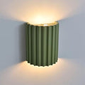 LightInTheBox Modern LED Wall Sconce Minimalist Resin Wall Light Nordic Style Half-Cylinder Tree Root Desgin Up and Down Light for Stairs Hallway Bedroom Home (Green)-Ruum Studio Home