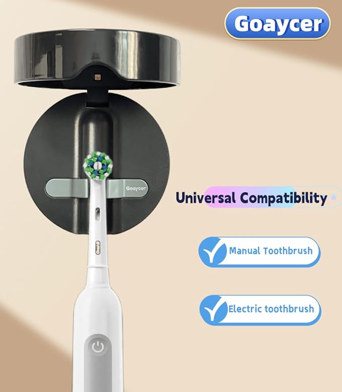 Toothbrush Holders for Bathroom,Smart Toothbrush Cleaner with Heat Dryer, Rechargeable Toothbrush Covers-Ruum Studio Home