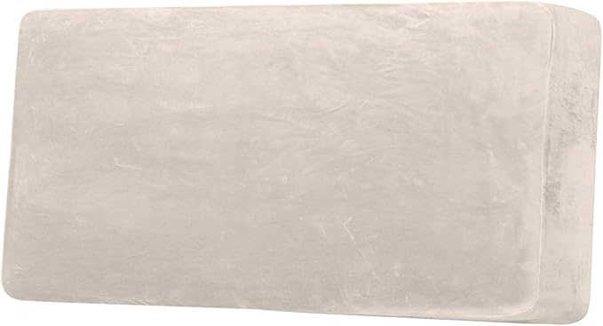 H.VERSAILTEX Velvet Stretch Individual Couch Cushion Cover Plush Cushion Slipcover for Loveseat Sofa Cushion Furniture Protector Seat Cushion Sofa Cover (1 Piece Sofa Cushion Cover, Ivory)-Ruum Studio Home
