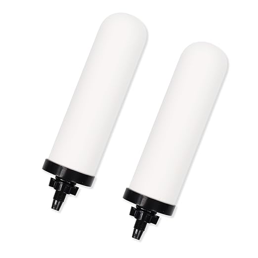 2 PCS 7 inch ceramic water filter Candle,7'' water filter replacement filters with Activated Carbon for Countertop Gravity Water Filter System,Water Cooler Filtration Systems-Ruum Studio Home