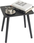 AWASEN Side Table, Small Black End Table for Living Room Bedroom Office Small Spaces, Modern Accent Side Table Nightstand with Solid Wood, Easy Assembly, (Black)-Ruum Studio Home