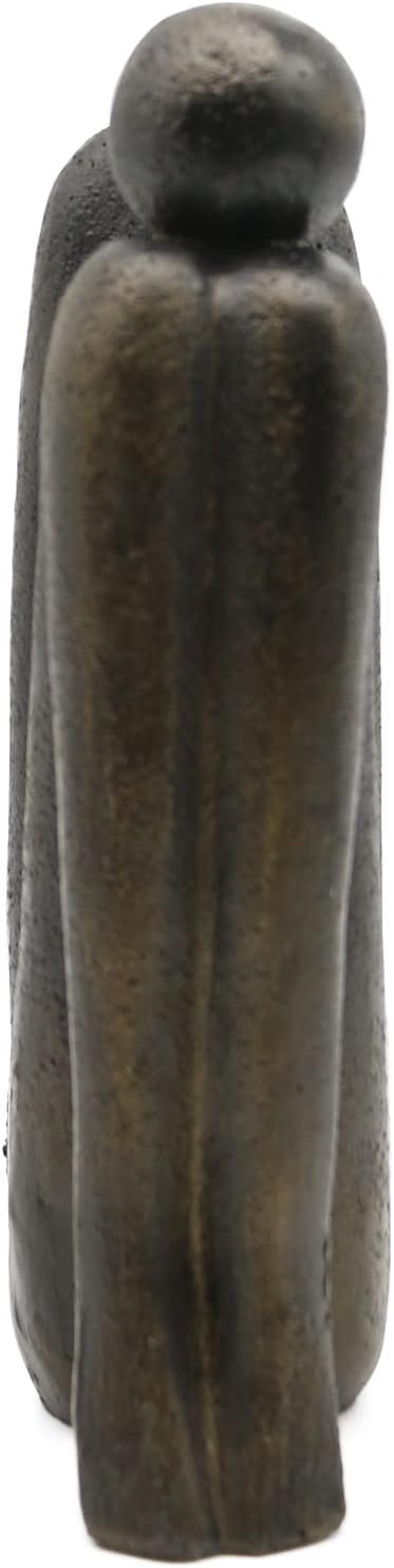 Lukitas Thinker Decorative Bookends, Non-Slip Book Holder, Book Ends for Shelves Living Room Office Home Decor, Resin, 1Pair/2Piece 9''-Ruum Studio Home