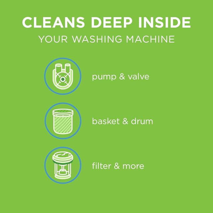 Affresh Washing Machine Cleaner, Cleans Front Load and Top Load Washers, Including HE, 6 Tablets-Ruum Studio Home