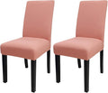 JQinHome Terra Cotta Chair Covers for Dining Room Set of 2, High Stretch Removable Washable Parsons Chair Slipcover for Home Party Hotel Wedding Ceremony (2PCS,Terra Cotta)-Ruum Studio Home