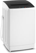 ROVSUN 30LBS Washing Machine, Full-Automatic Portable Washer with Stainless Steel Drum, Electric Laundry Machine, 110V Washer and Spin Dryer Combo with Drain Pump for Home, Apartment, Dorm-Ruum Studio Home