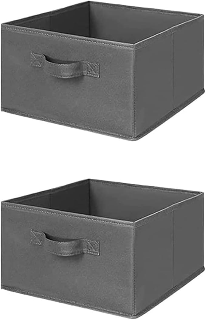MAX Houser Hanging Shelf Closet Storage Organizer Removable Drawers ，Hanging Storage Organizer Hanging Sweater 2 Sock Underwear Drawers for Closet, Bedroom, Dark Grey-Ruum Studio Home