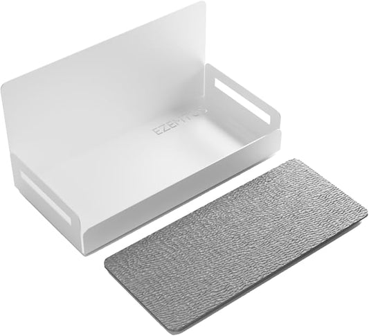 2-Pack Magnet Spice Rack For Refrigerator, White Magnetic Shelves for Classroom, 6" Deep Magnetic Shelf for Fridge Kitchen and Garage Tools Organizing, Heavy Duty 20LB Capacity-Ruum Studio Home