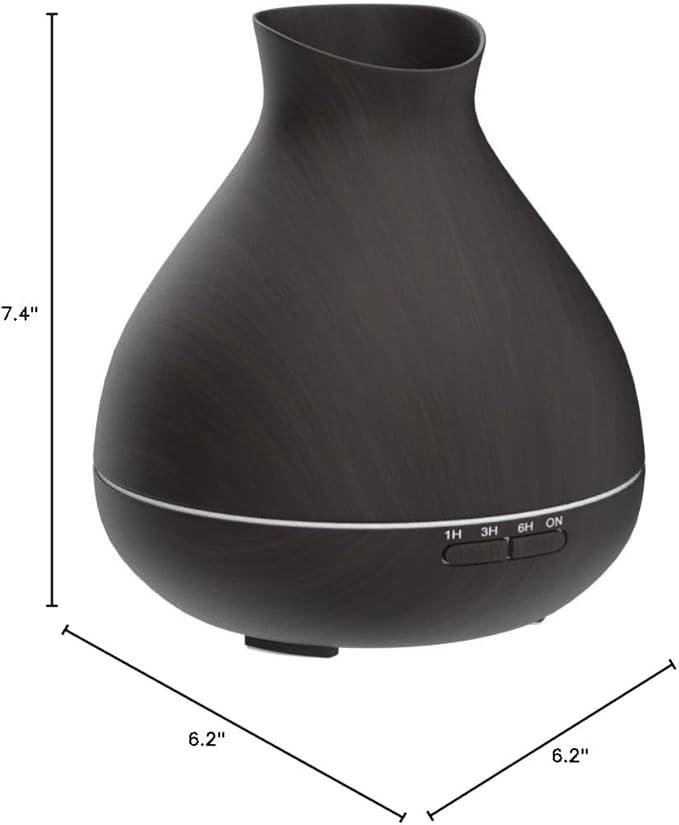 BZseed Aromatherapy Essential Oil Diffuser, 550ml Ultrasonic Fragrant Oil Large Room Humidifier, Diffusers for Home with Timer and Waterless Auto-Off, 7 Color LED Lights,Cool Mist Humidifiers-Ruum Studio Home