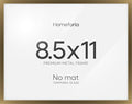 Homeforia 8.5x11 Diploma Frame Bronze, High End Metal 8.5 x 11 Certificate Frames, 11x8.5 Document Frame for Wall or Tabletop, 8.5by11 Letter Size Graduation Frames, Tempered Glass, Wall Kit, Set of 1-Ruum Studio Home