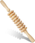 Liitrton Manual Wooden Fascia Massage Roller Trigger Points for Release Cellulite Sore Muscle Blasting (White)-Ruum Studio Home