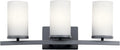 KICHLER 45497BK Crosby Vanity, 3-Light 300 Total Watts, Black-Ruum Studio Home