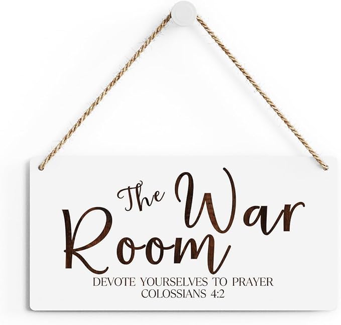 Rustic War Room Decor Christian Decor Bible Verse Wood Decor Sign Regalos Cristianos Para Mujer Scripture Printed Wood Sign Wall Art Religious Gifts Faith Based Gifts-Ruum Studio Home