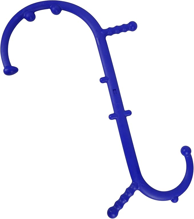 Massage Trigger Point Cane, Body Deep Tissue, Handheld Back, Neck, Shoulder, Leg and Feet Massager Rod, Muscle Release Tool Self Massage Hook Cane for Women & Men, Blue-Ruum Studio Home