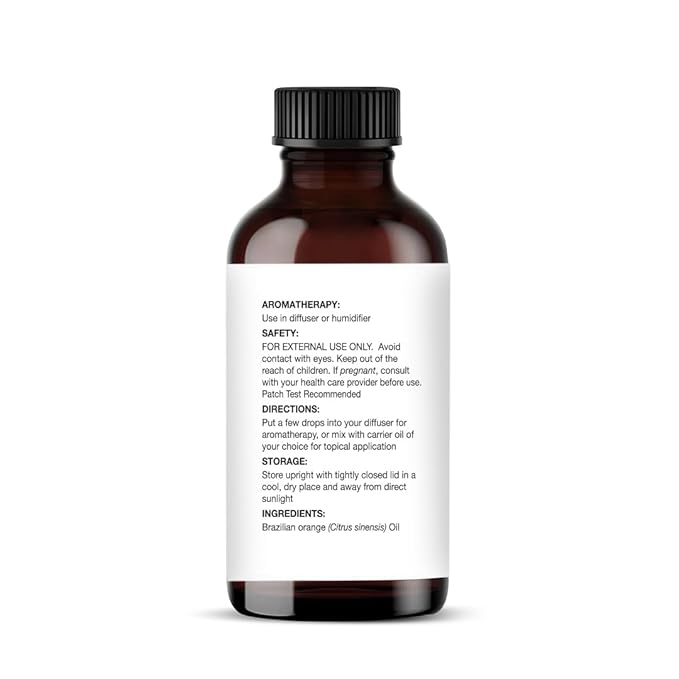 Majestic Pure Brazilian Orange Essential Oil with Glass Dropper - 1 Fl Oz - 100% Pure and Natural Brazilian Orange Oil - Premium Grade Essential Oils for Diffuser, Aromatherapy, Soap and Candle Making-Ruum Studio Home