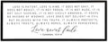 Love is Patient Kind Sign Wall Art 40"X15" 1 Corinthians 13 Bible Verse for Bedroom Above Over Bed Christianity Large Wood Framed Wall Hanging Decor (Black）-Ruum Studio Home
