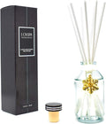 LOVSPA Reed Diffuser Set, Peppermint Bark Scented Oil Diffuser with Sticks, Home Fragrance Accessories for Bathroom Shelf Decor, Aroma Diffusers for Home or Office Desk, USA Made-Ruum Studio Home