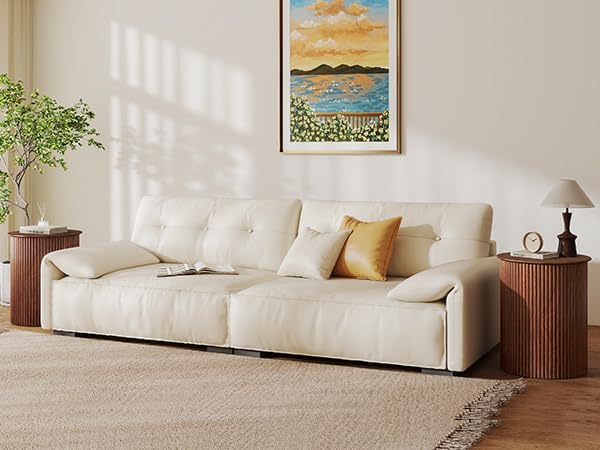 AVZEAR Small Round Side Table Fluted Night Stand Set of 2, 17.7" Mid Century Modern End Table, Circle Bedside Tables Wood Nightstands for Small Spaces, Living Room, Bedroom (Rustic Walnut)-Ruum Studio Home