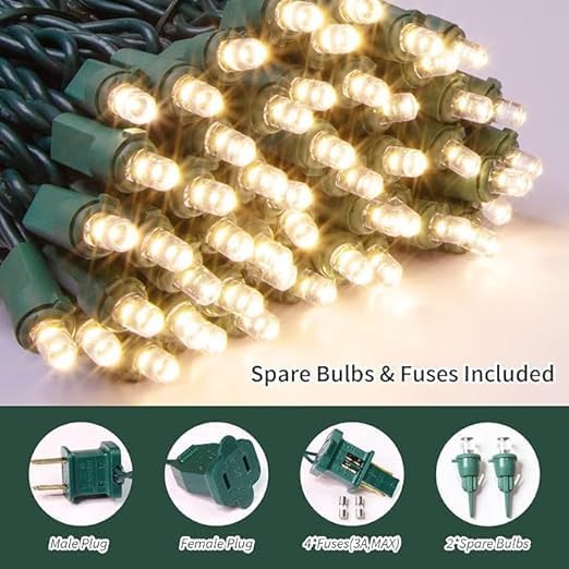 150 Count Warm White- String Lights - LED Christmas Lights, Mini led Lights for Indoor Outdoor Home Holiday Party Wedding Independence Day Decoration-Ruum Studio Home