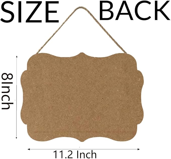 Personalized Wooden Welcome Sign - Front Door Decor, Customized Image/Text Hanging Sign for Home, Office - Farmhouse Decor - 11.2 * 8 Inch-Ruum Studio Home