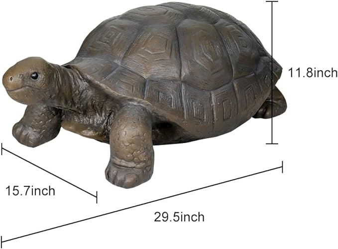 SKYFIRE Turtle Statues for Garden - 29.5' x 15.7' x 11.8' Fiber Reinforced Concrete Figurines, Garden Sculptures & Decor for Outdoors, Lawn, Yard - Outdoor Ornaments Gardening Gifts-Ruum Studio Home