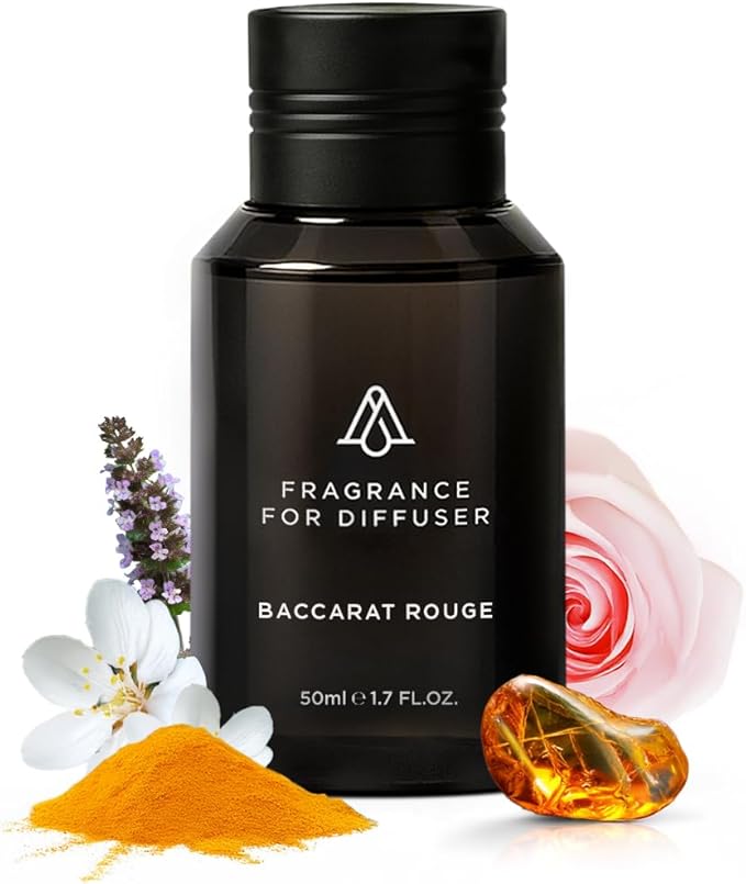Aromaplan Hotel Scents Inspired by Baccarat Rouge, 1.7 Fl Oz (50 ml)- Home Luxury Aroma & Hotel Fragrance Essential Oil for Aromatherapy- USA Made, Bolder Aroma & Longer Lasting-Ruum Studio Home
