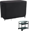 Kingling Grill Cart Cover, Waterproof Outdoor Prep Table Cover 46 Inch Stainless Steel Outdoor Patio Table Covers Rectangular for Metal Prep Cart Protection -46''L x 25''W x 40''H (Black)-Ruum Studio Home