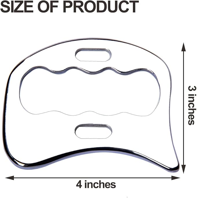 FeelFree Sport Stainless Steel Gua Sha Scraping Massage Tool-Muscle Scraper - Soft Tissue Mobilization,Physical Therapy for Back, Legs, Arms…-Ruum Studio Home
