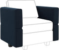 Belffin Modular Sofa Armrest Backrest Module for Modular Sectional Sofa Couch Side Armrest, Backrest Velvet Blue-Ruum Studio Home