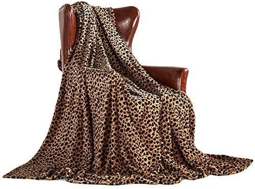 MERRYLIFE Leopard Throw Blanket Decorative Fleece Throw | Ultra-Plush Colorful Girls Boys | Couch Blanket Travel Lap | (40" 50", Cheetah)-Ruum Studio Home