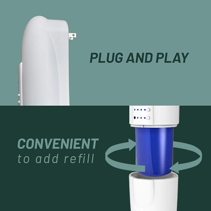 AROMAPLAN Authentic Plug in Waterless Diffuser (2 Pack)- Fragrance Diffuser, Waterless Diffusers for Essential Oils, Wall Diffusers Plug in-Up to 500 Sq. FT Coverage - Nanotechnology Plug in (White)-Ruum Studio Home