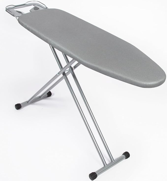 Ironing Board Full Size 54" L x 13" W, Foldable & Adjustable Height Iron Board with Heat-Resistant Cover and Iron Rest, Sturdy & Space-Saving Ironing Table for Home-Ruum Studio Home