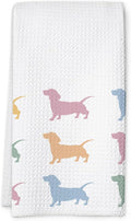 Dachshund Kitchen Towel, Waffle Weave Microfiber Wiener Dog Hand Towel, for Women, Dachshund Decor Accent for Bathroom or Kitchen-Ruum Studio Home