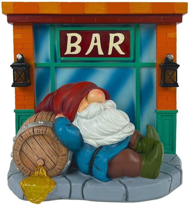 WINTS Garden Gnomes Solar Lights,Solar Gnomes Outdoor,Funny Garden Gnomes Decoration for Lawn,Balcony,Yard,Patio Gnome Gifts for Mom,Men-Ruum Studio Home