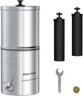 Waterdrop 2.25G Gravity-fed Water Filter System, with Silver Ions Enhanced Filtration with 2 Black Carbon Filters and Metal Spigot-Ruum Studio Home
