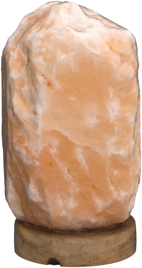 d'aplomb 100% Authentic Natural Himalayan Salt Lamp; Medium Hand Carved Natural Chunk Pink Crystal Rock Salt from Himalayan Mountains; Dimmer Cord; 7 lbs-Ruum Studio Home