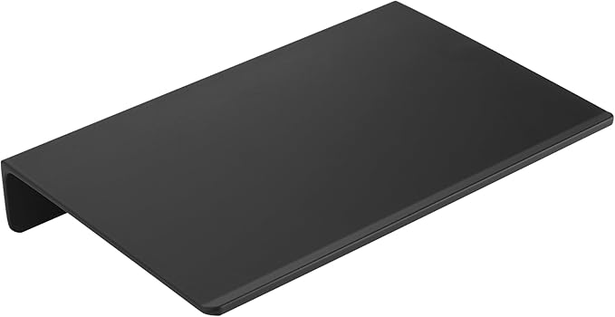 JOOM Small Metal Wall Floating Shelf - Metal Wall Shelf, Black Floating Shelf, Small Bathroom Shelf, Display Shelves for Living Room/Kitchen/Bedroom (Black, 8Inch)-Ruum Studio Home