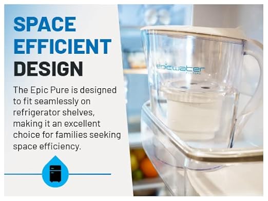 Epic Water Filters Pure Filter Pitchers for Drinking Water, 10 Cup 150 Gallon Filter, Tritan BPA Free, Removes Fluoride, Chlorine, Lead, Forever Chemicals-Ruum Studio Home