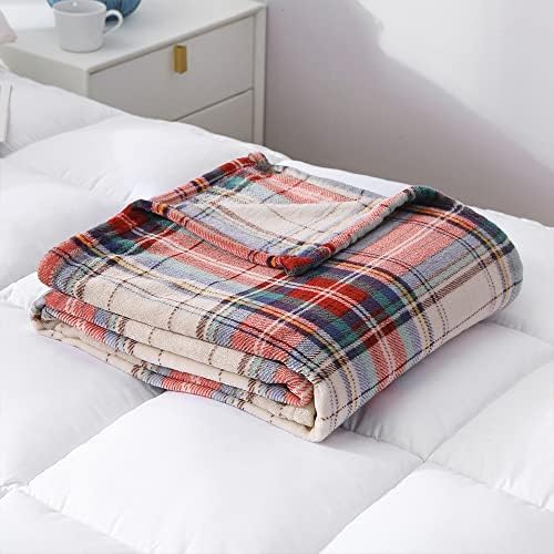 MERRYLIFE Tartan Plaid Print Throw Blanket Decorative Fleece Throw | Ultra-Plush Colorful | Couch Blanket Travel Lap | Home Gift Use(60" 90",Tartan)-Ruum Studio Home